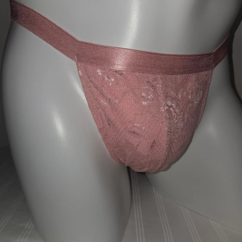 Cosabella Exclusive Italian Lace Mid-Rise Men's Thong Stretch Italian Underwear‎